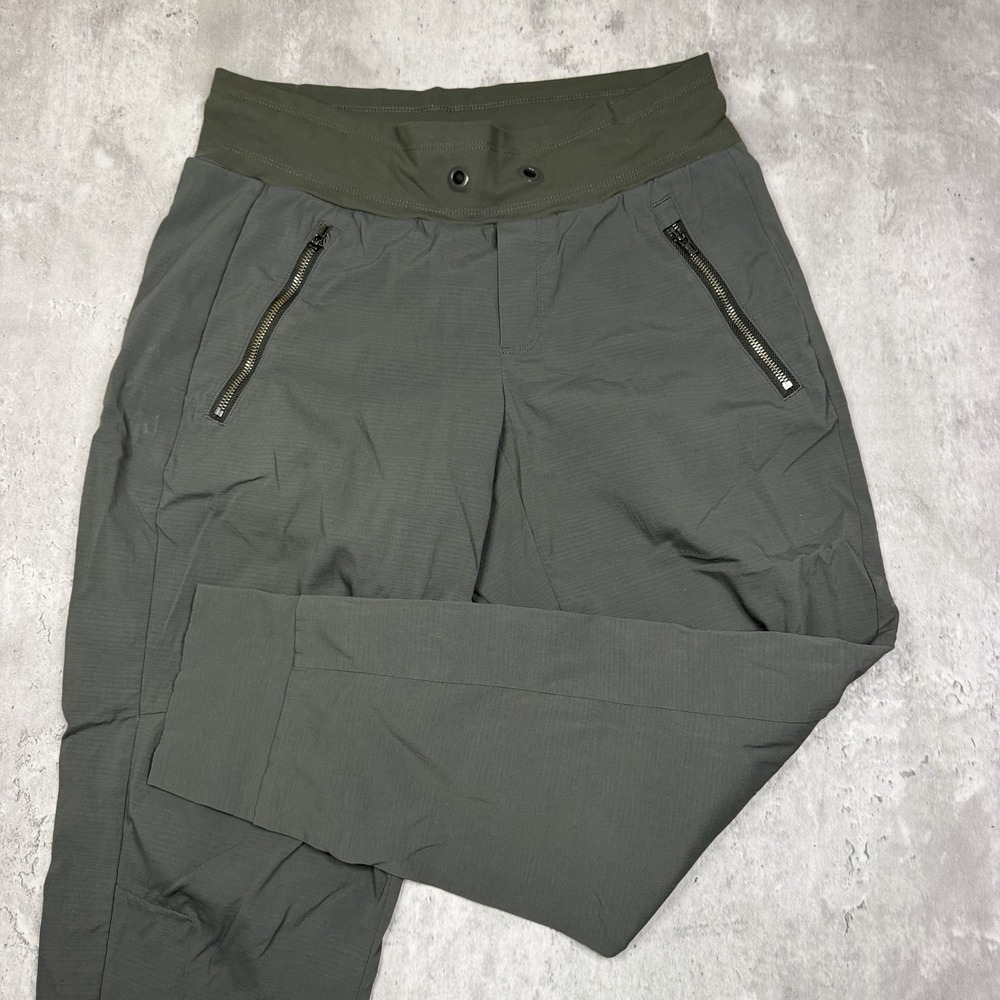 Athleta Trekkie North Jogger Pants Women’s Size 2 P Dark Green Zip Pockets